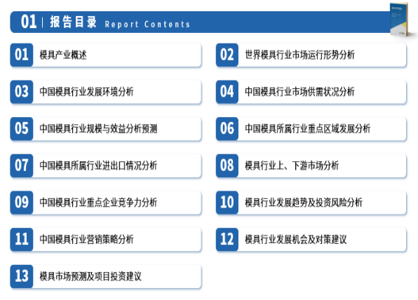 《2024年中国模具行业市场深度研究报告》